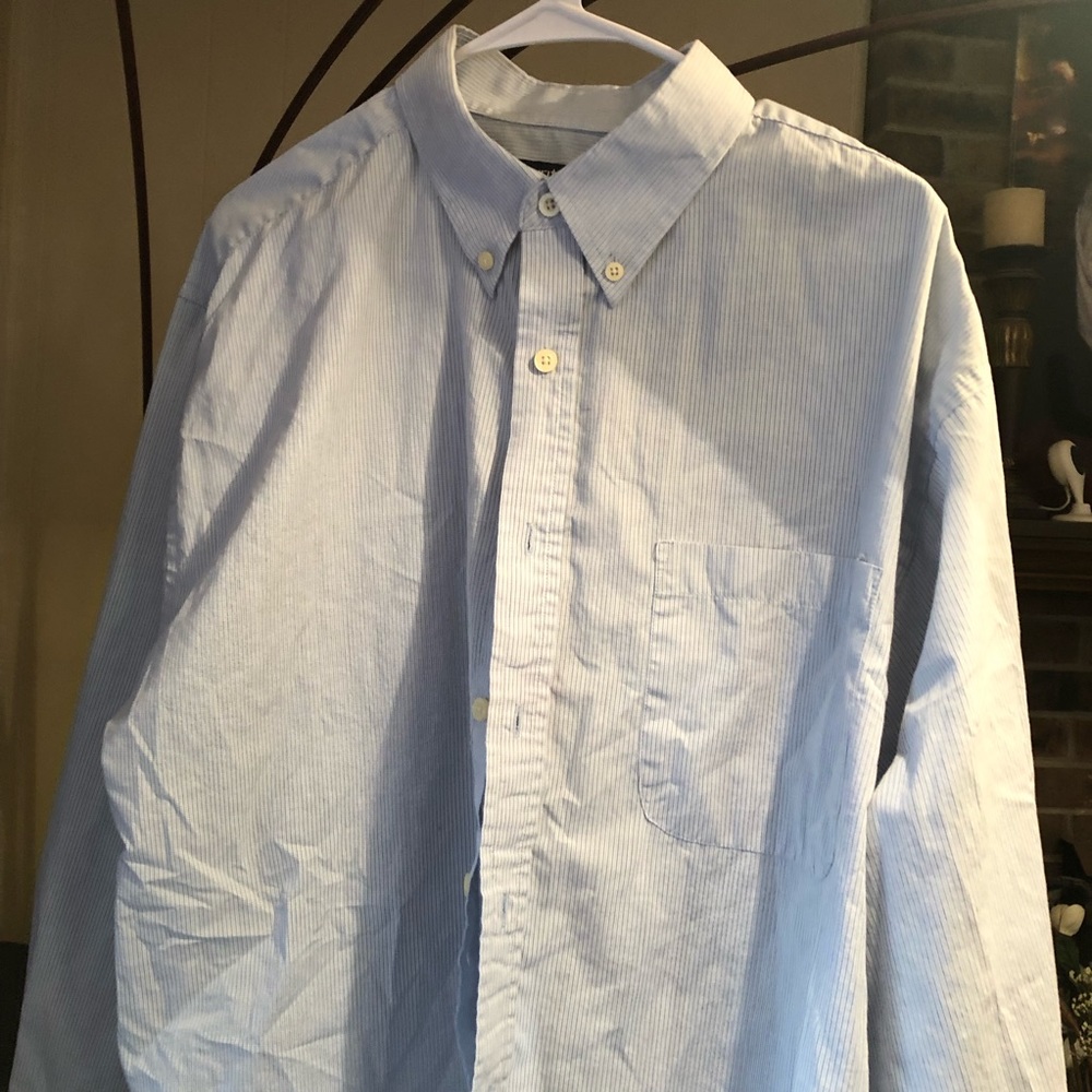 Puritan button down oxford in blue. XL
